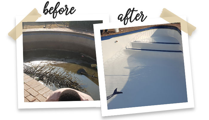 fibreglass relines before and after example