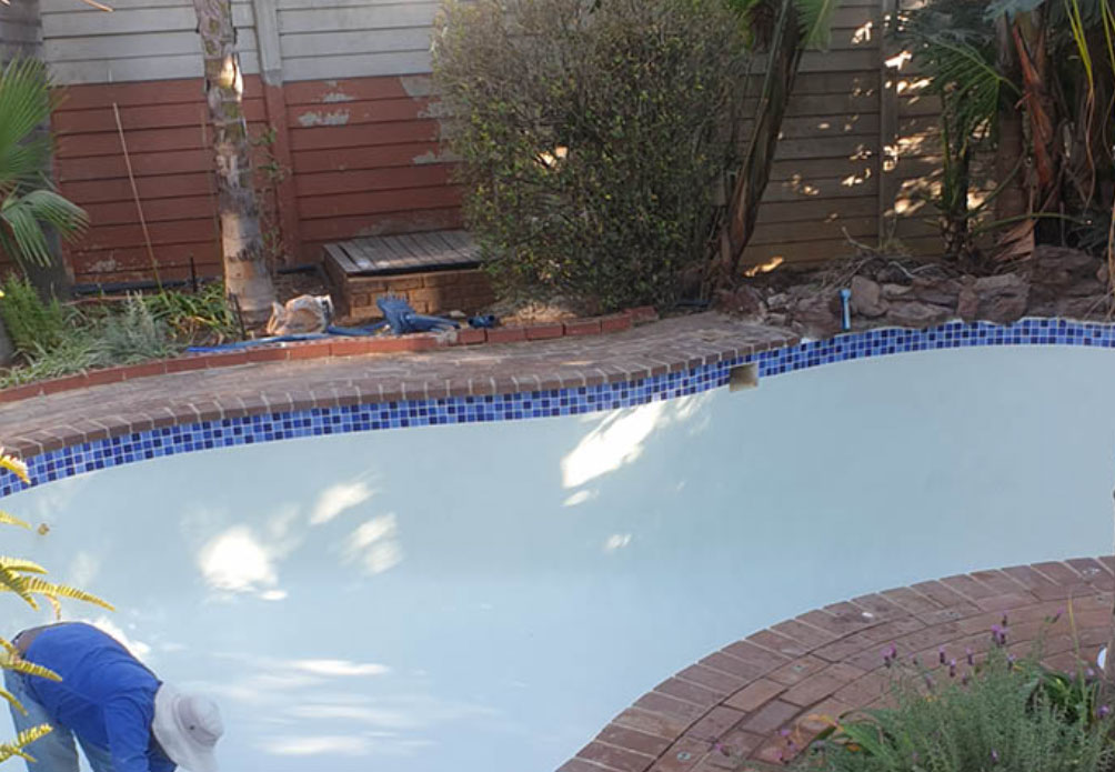 marbelite-during pool relining services