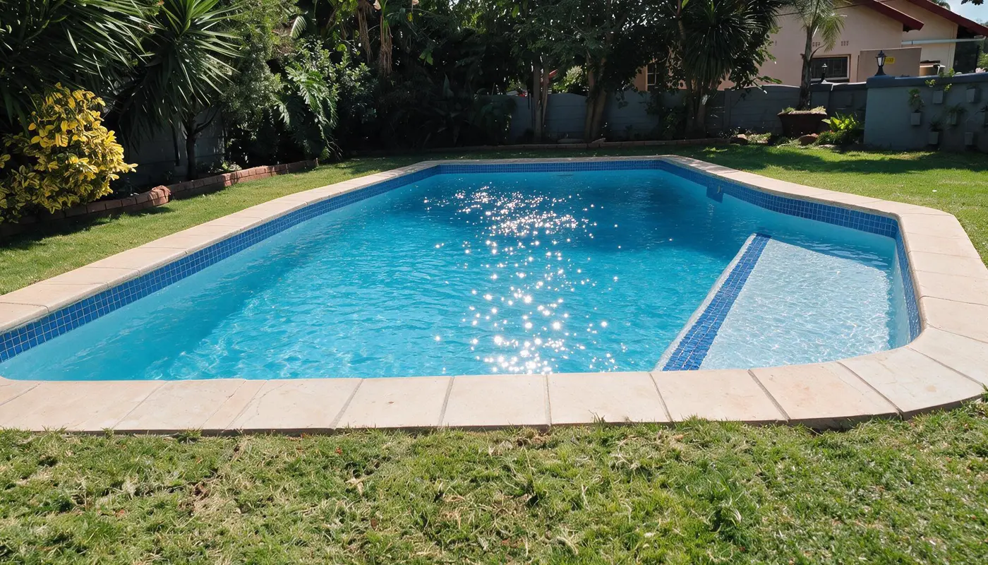 Renovated Marbelite swimming pool after resurfacing