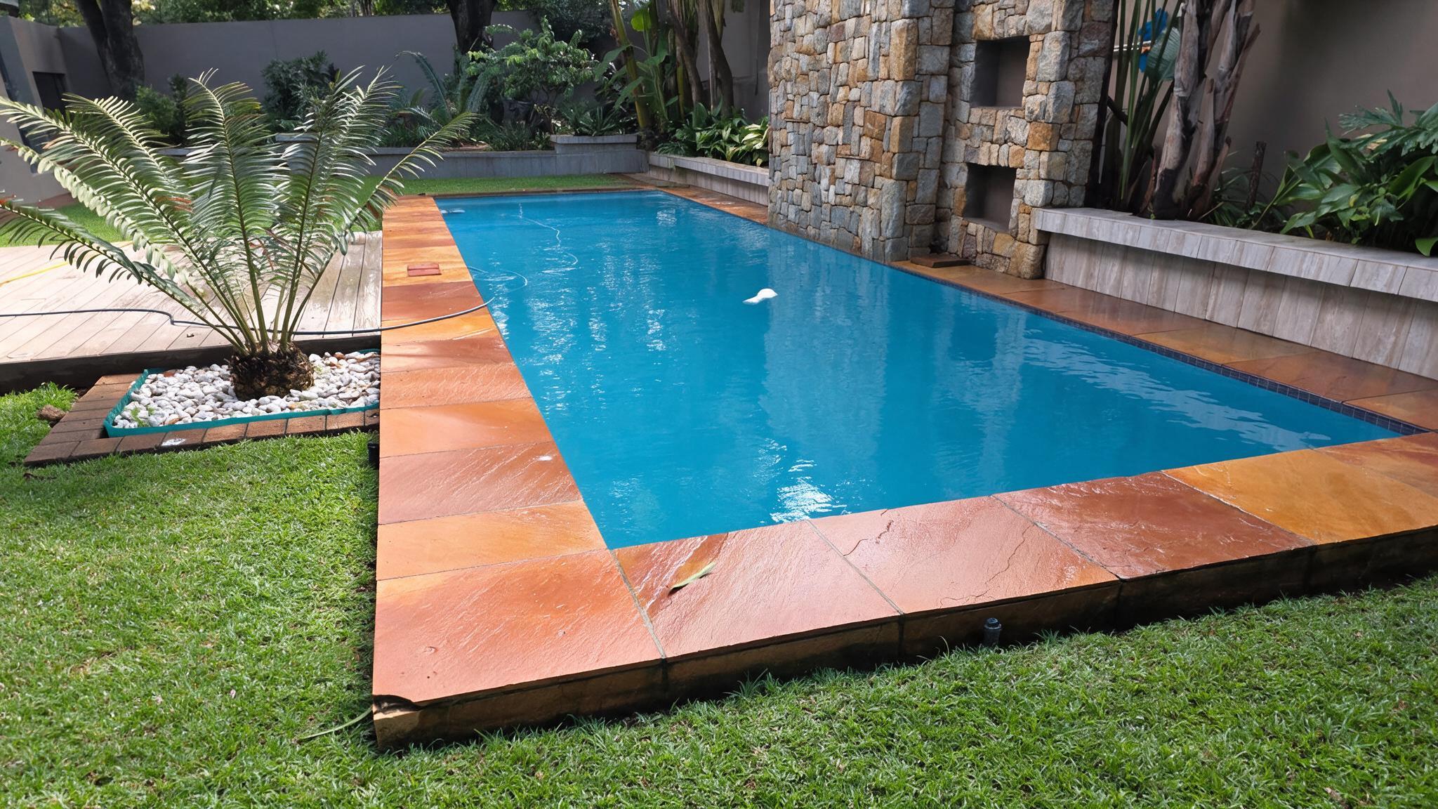 Professionally renovated Marbelite swimming pool